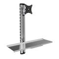Techly Veggbrakett m tastaturhylle Til skjerm 15"-27" maks 8kg