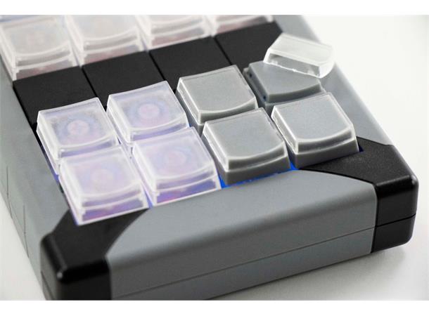 X-Keys Taster Single Grå/ Transparent Pakke med 10 stk