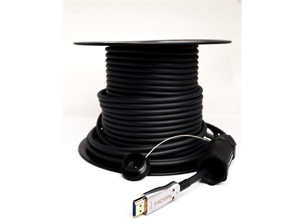 AiC HDMI Armert Hybrid 4K -  40 m HDMI 2.0 18Gbps 