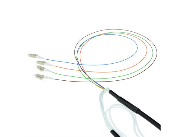 Fiberpatch OM3 50/125 LC-LC - 40 m LSZH Multimode Duplex Inne/ Ute Sort 