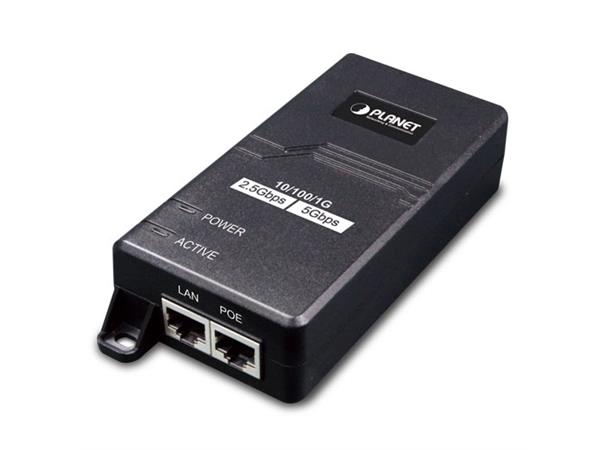 Planet Injector 1-port Multigigabit PoE+ IEEE802.3at B30W Innebygget Power 