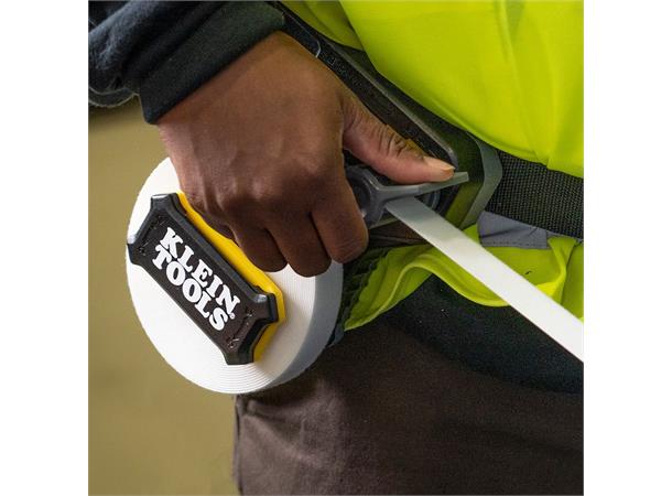 Klein borrelås på rull 7,6 m til borrelåsdispenser, Hvit 