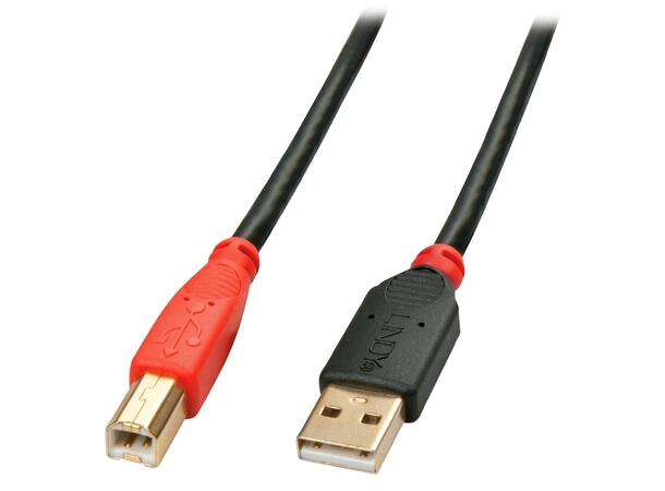 Lindy USB2 Kabel A-B - 10 m Aktiv A Hann - B  Hann Aktiv kabel