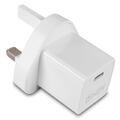 UK Universal USB-C  lader 20W 1x USB-C 12V/ 1,67A, 20W Power Delivery