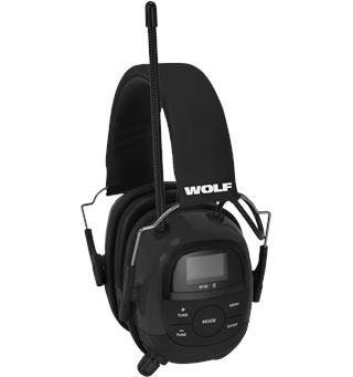 Wolf Headset Pro Hørselvern m DAB Blueto Oppladbar 15-20 timer IPX4