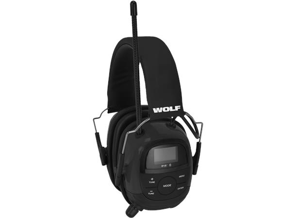 Wolf Headset Pro Hørselvern m DAB Blueto Oppladbar 15-20 timer IPX4 