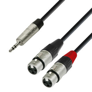 Adam Hall Audioadapter 3,5 2xXLR - 2.0 m 3,5mm plugg til 2xXLR 3-pin Hun