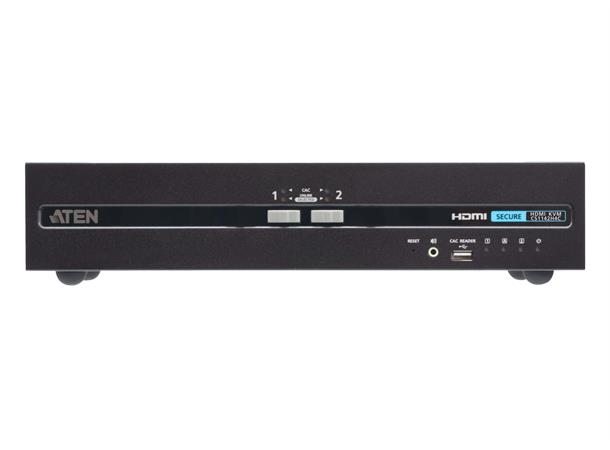 Aten Secure KVM Switch 2p USB HDMI Dual Display PSD PP v4.0 CAC 