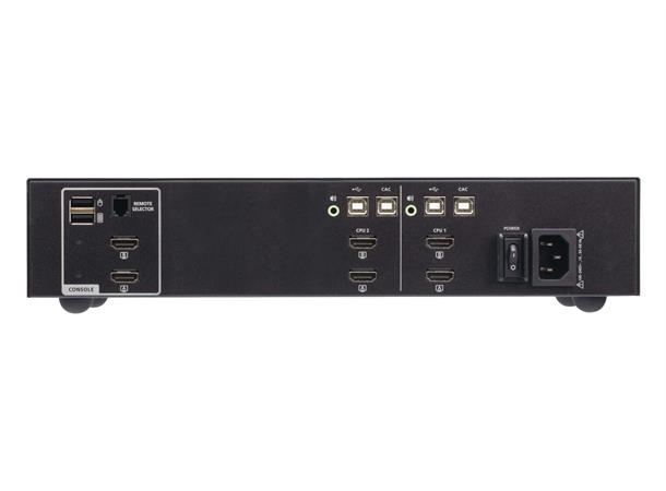 Aten Secure KVM Switch 2p USB HDMI Dual Display PSD PP v4.0 CAC 