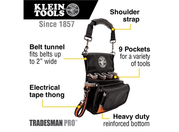 Klein Tool Tradesman Pro™  Pouch 9 Lommer Veske