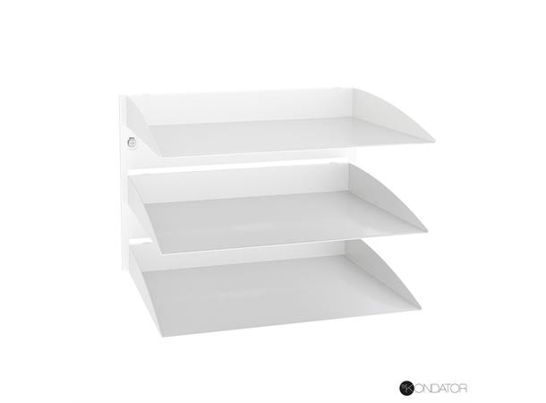 Kondator Conceptum Sorteringshylle Hvit 3 x C4 *B-vare*