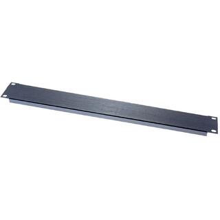 Middle Atlantic Panel Blank 1RU Anodisert Aluminum Flenset - Sort