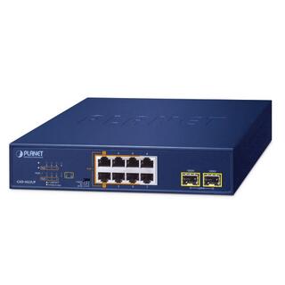 Planet Switch 8-p PoE+ 2xSFP 802.3at 180W PD Desktop