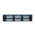 SCP 12 Duplex LC SM Fiber LGX plate Sort