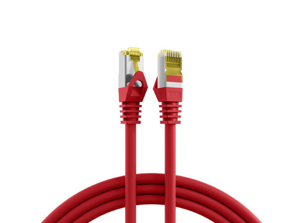 SFTP Patch Cat.7/6A -  15m Rød LSZH 600MHz 26/27AWG PiMF Halogenfri Snagless 