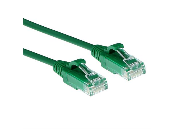 UTP Patch Cat.6 -  3,0 m Grønn LSZH Slim 250MHz 28AWG Halogenfri Snagless 