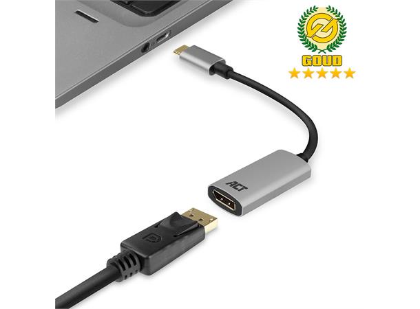 ACT Adapter USB-C > DisplayPort 4K 4096x2160 @60Hz