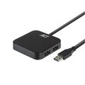 ACT Adapter USB Hub 4xUSB-A 0,5 m Sort USB3.2 5Gbps