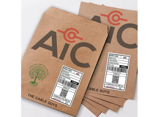 AiC HDMI Kabel 4K - 10m 4K60Hz 18Gbps HDCP 2.2, EDID, CEC 