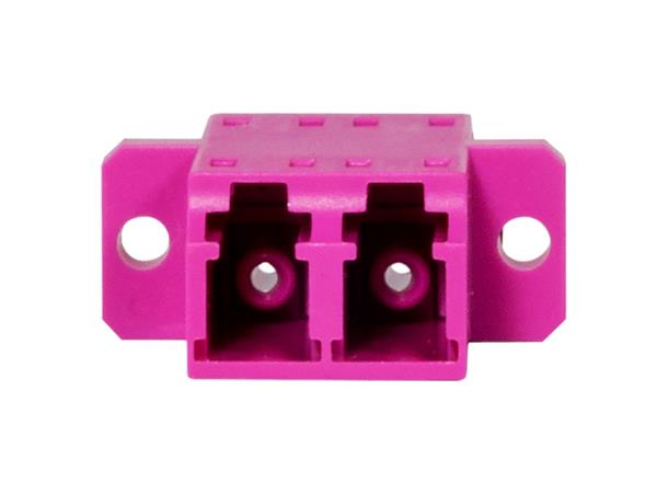 Duplex LC/LC MM Panel Mount Coupler 13mm Female/Female - OS4 Rosa 