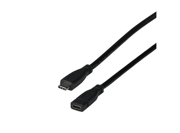 EFB USB-C, 3.2 Gen 2 Skjøtekabel- 1m USB-C M-F 10Gbps,  60W,  No Video 