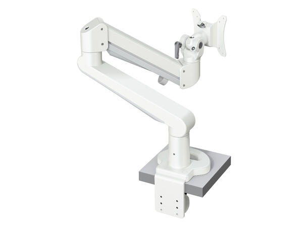 FF Elevate Monitor Arm 60 Hvit Gassfjæret Maks 8-19kg 