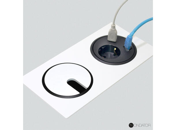 FF Powerdot Frame 02 L215 x B105mm Hvit 