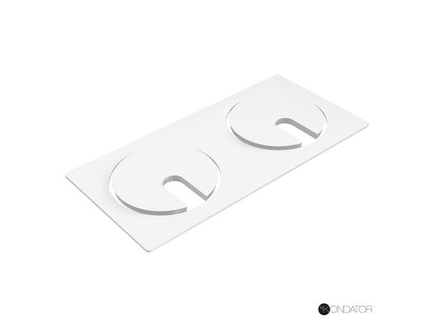 FF Powerdot Frame 02 L215 x B105mm Hvit 