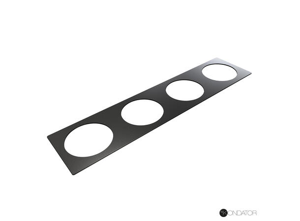 FF Powerdot Frame 04 L437 x B105mm Sort 