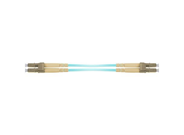 Fiberpatch 50/125 LC-LC - 15 m LSZH Multimode Duplex OM3 Aqua 
