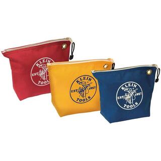 Klein Tool Zippered Bags canvas 3 pakk