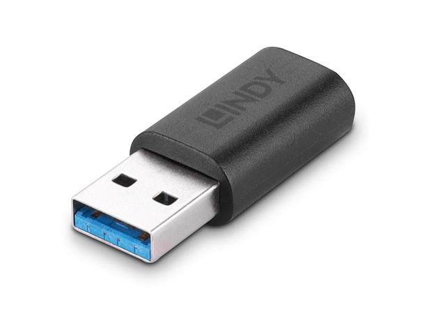 Lindy Premium USB 3.2 type A to C Type A Male > Type C Female, Sort
