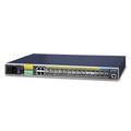 Planet Switch 24-p Gigabit/4x shared EN6100-6-2/4 EMC sertifisert