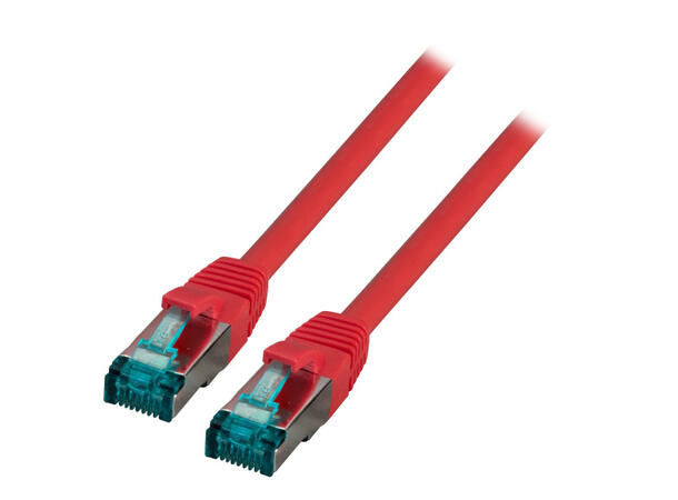 SFTP Patch Cat.6A -  1m Rød LSZH 500MHz AWG27/7 