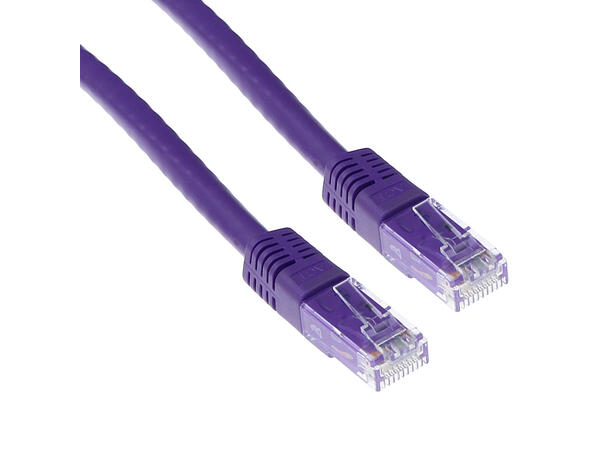 UTP Patch Cat.6 -  1,5 m Lilla Nettverkskabel 250MHz 24AWG 