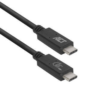 ACT USB-C, 3.2 Gen 1 Passive- 1m USB-C M-M 5Gbps,  60W,  Video Alt Mode