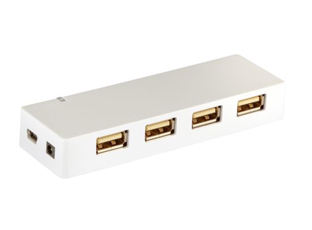 EFB USB 2.0 Hub, 4-Port Desktop Hvit 