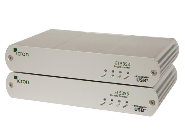 Icron HDMI- og USB-extender -  EL5353 USB 2  (40 Mbps) - CAT - 100 meter 