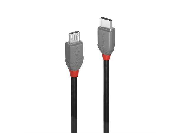 Lindy USB2 Kabel C-MicroB - 0,5 m C-MicroB USB Kabel Sort 