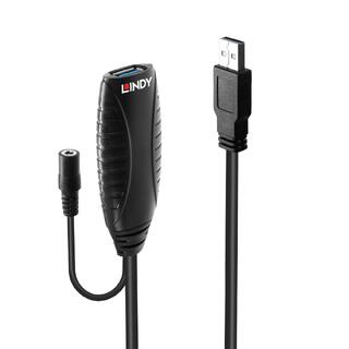 Lindy USB3 Kabel A-A - 15 m Aktiv skjøt USB3 Extender Aktiv skjøtekabel