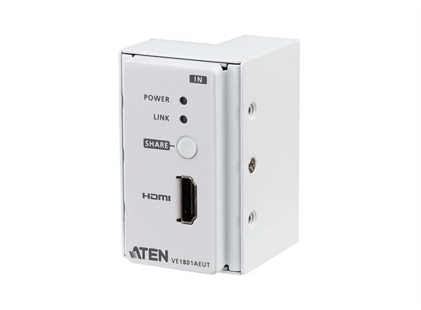 Aten HDMI HDBaseT-Lite Transmitter EU veggplate PoH 