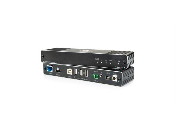 Kramer Extender HDMI USB2 RS-232 IR Rx 4K60 10.2Gbps 1xHDBaseT 2.0 Max 40 m 