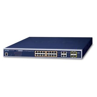 Planet Switch 16-p Gigabit 4xTP/SFP PoE+ 2/L4 IGMP