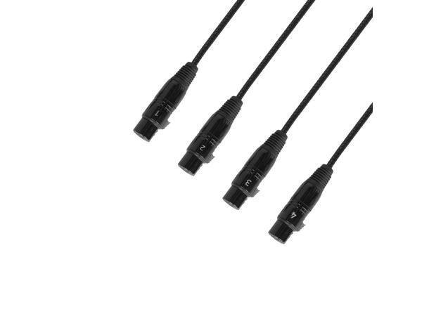 AH Cables K 4 Cat.6A XLR Cat.6A 4x XLR 3-pole Female > RJ45 