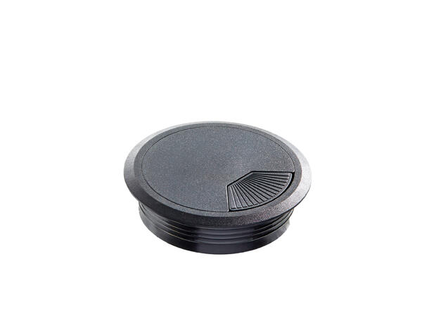 AP Bordgjennomføring, Sort Sort Plast ø80mm 