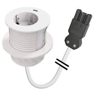 FF Powerdot Compact 62 - 1xStrøm 1xUSB-C Wieland GST18® Hvit