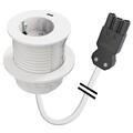 FF Powerdot Compact 62 - 1xStrøm 1xUSB-C Wieland GST18® Hvit