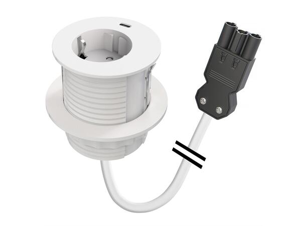 FF Powerdot Compact 62 - 1xStrøm 1xUSB-C Wieland GST18® Hvit 