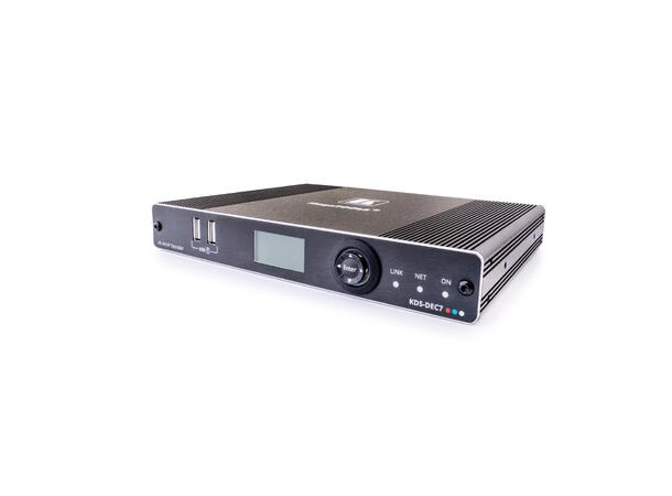 Kramer KDS7 - AVIP - Decoder 4K60 4:2:0 1 Gbps - PoE *B-vare* 