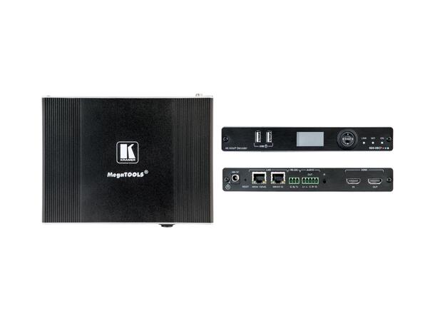 Kramer KDS7 - AVIP - Decoder 4K60 4:2:0 1 Gbps - PoE *B-vare* 